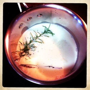 Rosemary and  a Vanilla Bean working some magic...
